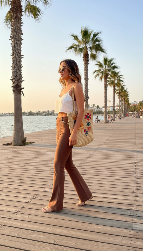 Hira Zincirli Pantolon