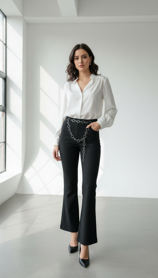 Hira Zincirli Pantolon