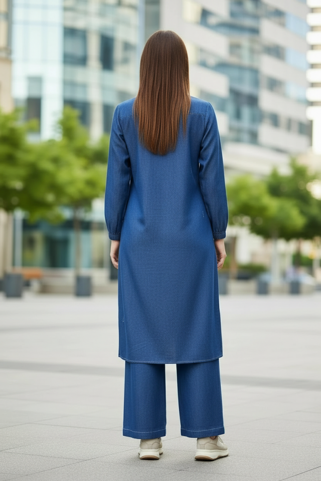 Tensel İkili Kot Takım