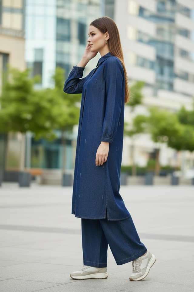 Tensel İkili Kot Takım