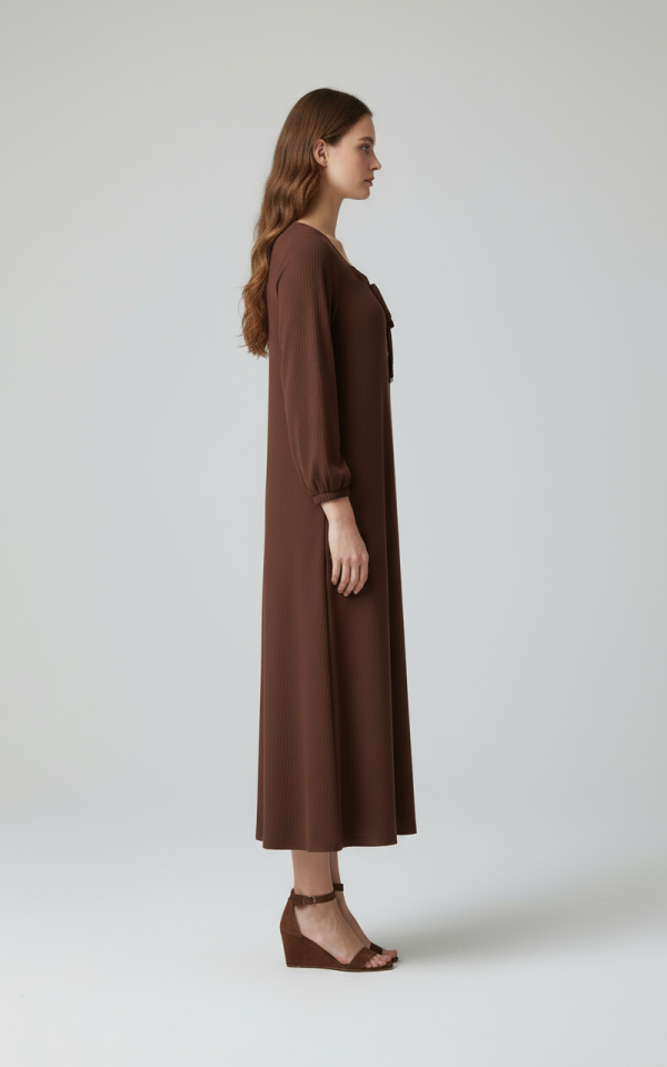 ATLAS BÜZGÜLÜ ELBİSE