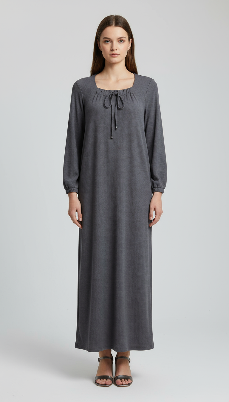 ATLAS BÜZGÜLÜ ELBİSE