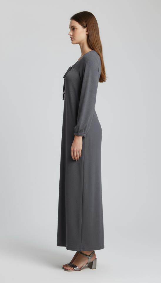 ATLAS BÜZGÜLÜ ELBİSE