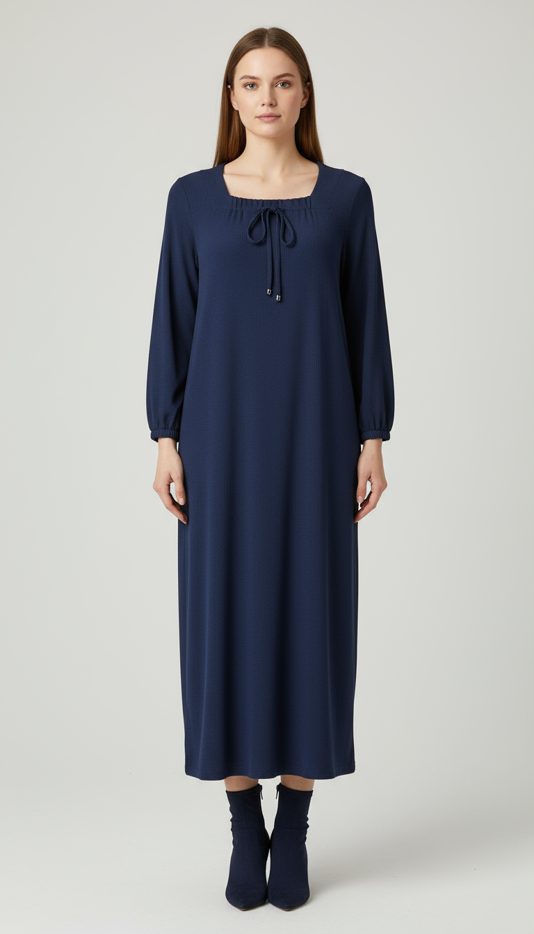 ATLAS BÜZGÜLÜ ELBİSE