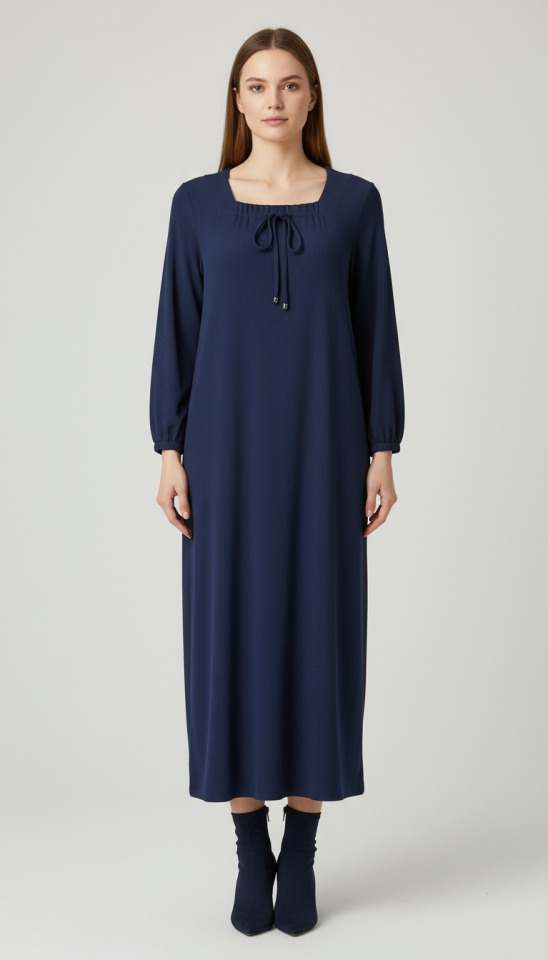 ATLAS BÜZGÜLÜ ELBİSE