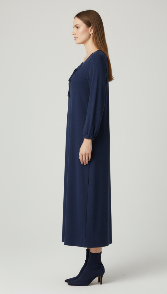 ATLAS BÜZGÜLÜ ELBİSE