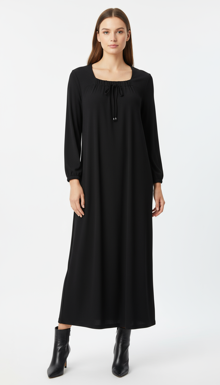 ATLAS BÜZGÜLÜ ELBİSE