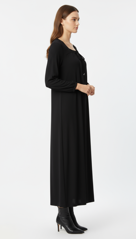 ATLAS BÜZGÜLÜ ELBİSE