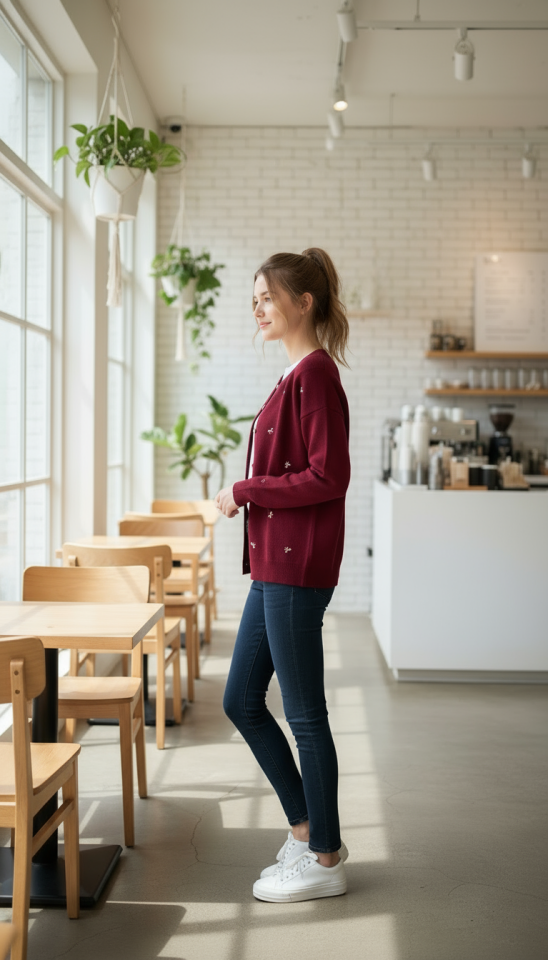 KURDELE DESENLİ HIRKA