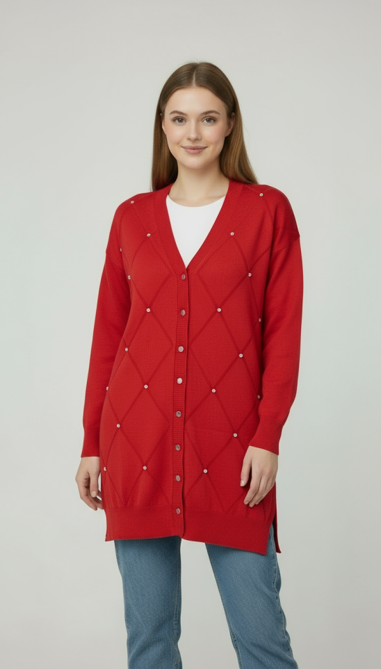 TAŞ MODELLİ UZUN HIRKA