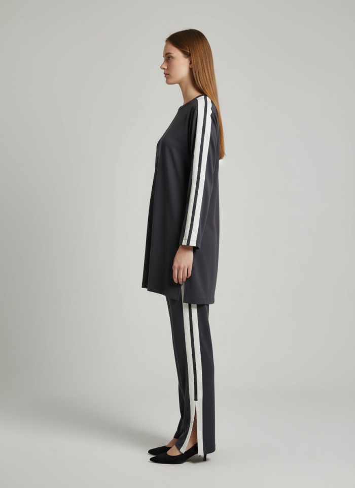 OYSHO YANLARI ŞERİTLİ TAKIM