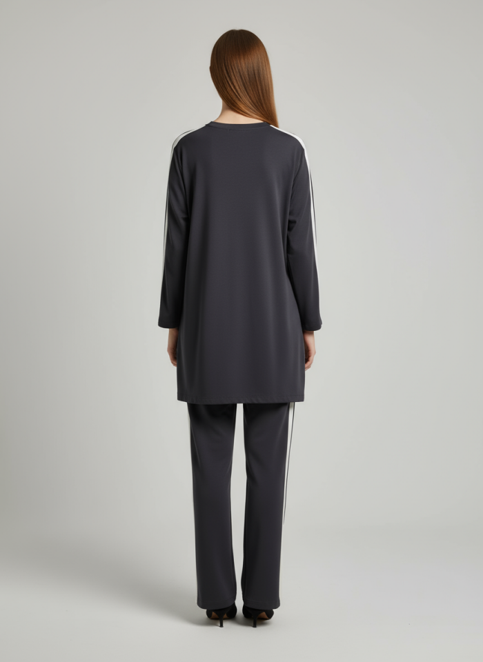 OYSHO YANLARI ŞERİTLİ TAKIM