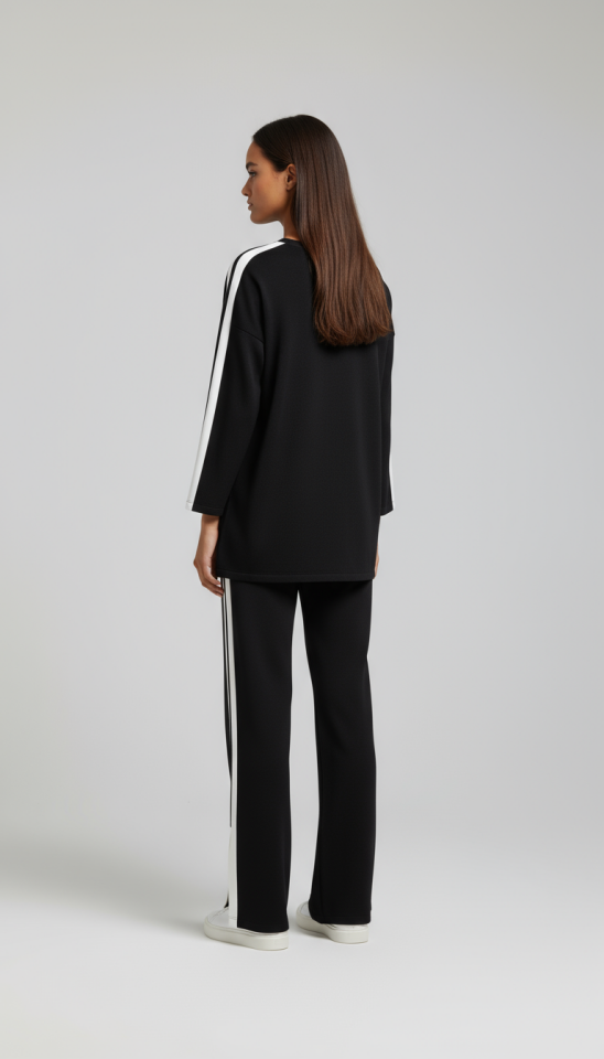 OYSHO YANLARI ŞERİTLİ TAKIM