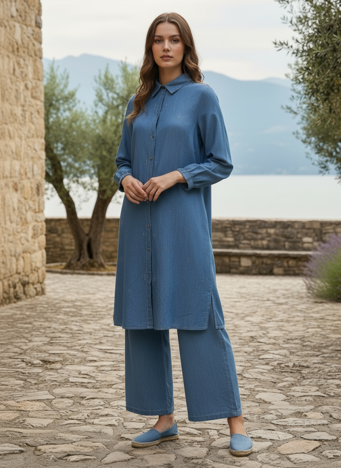 TAŞLI UZUN KOT TAKIM