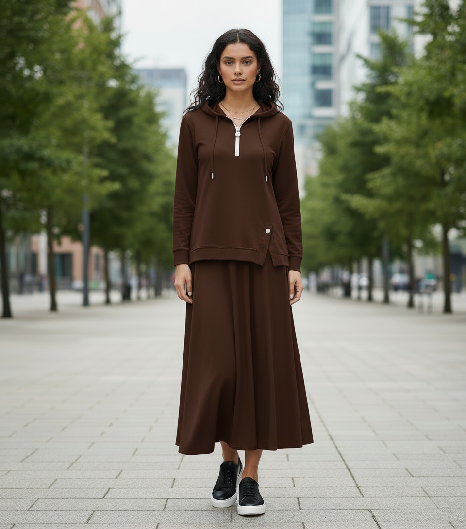 YARIM FERMUARLI KAPŞONLU TAKIM