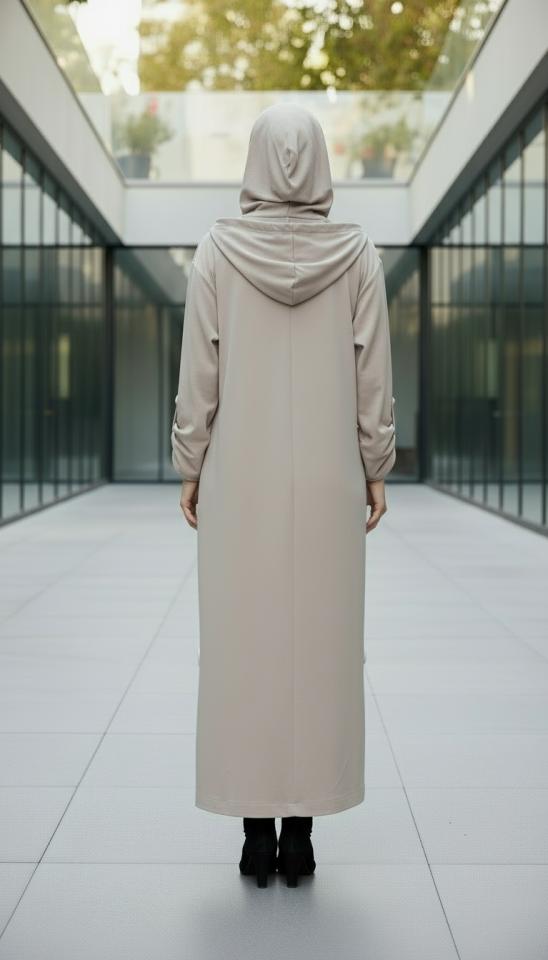 ÖNÜ DÜĞMELİ UZUN KAP