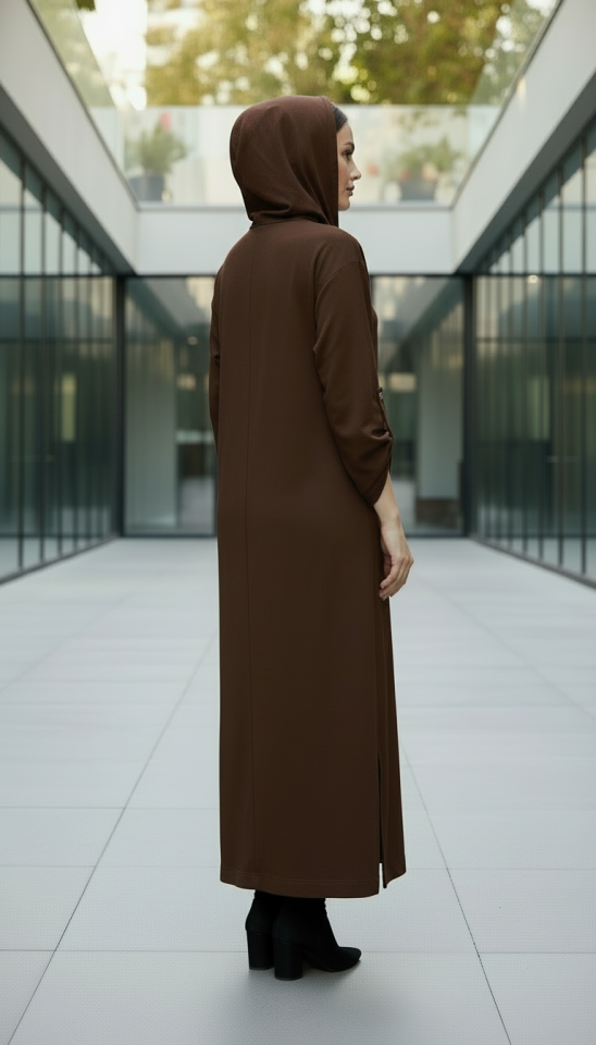 ÖNÜ DÜĞMELİ UZUN KAP