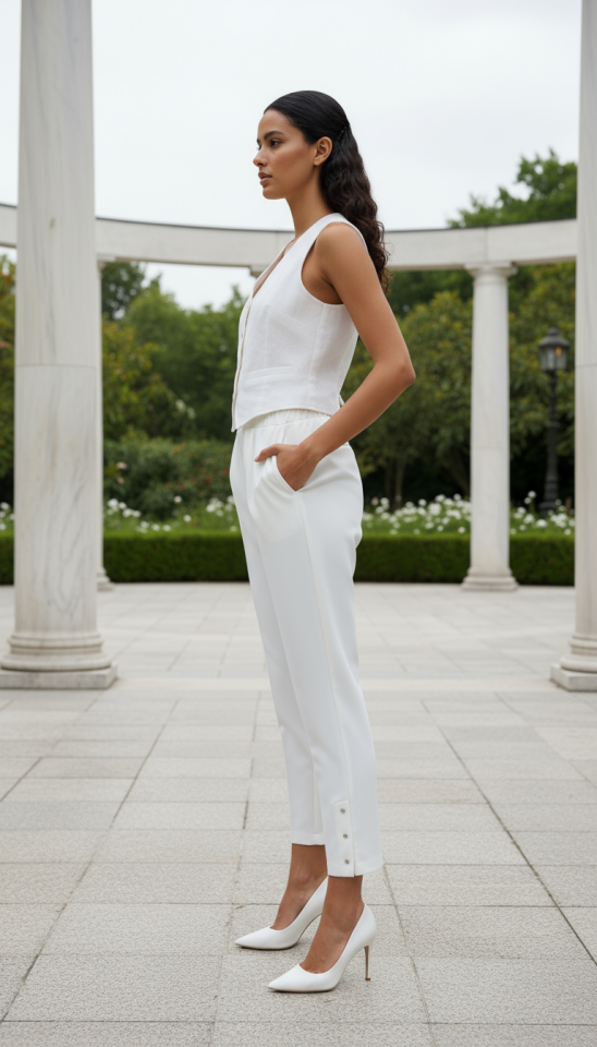 YANI ÇAKMALI PANTOLON