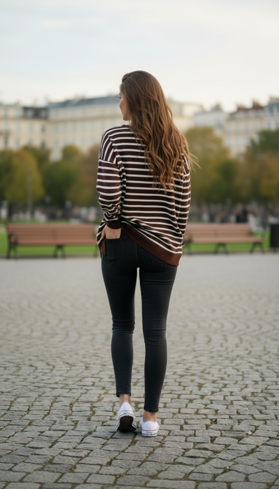 ÇİZGİLİ SOĞUK İPLİK TUNİK