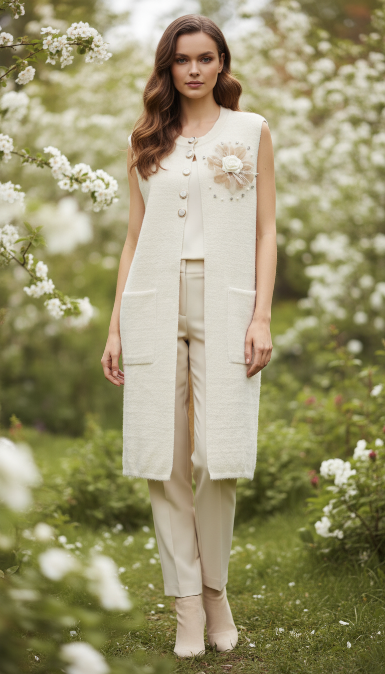 ÇİÇEK SAKALLI YELEK