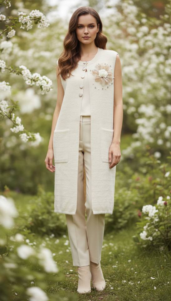 ÇİÇEK SAKALLI YELEK