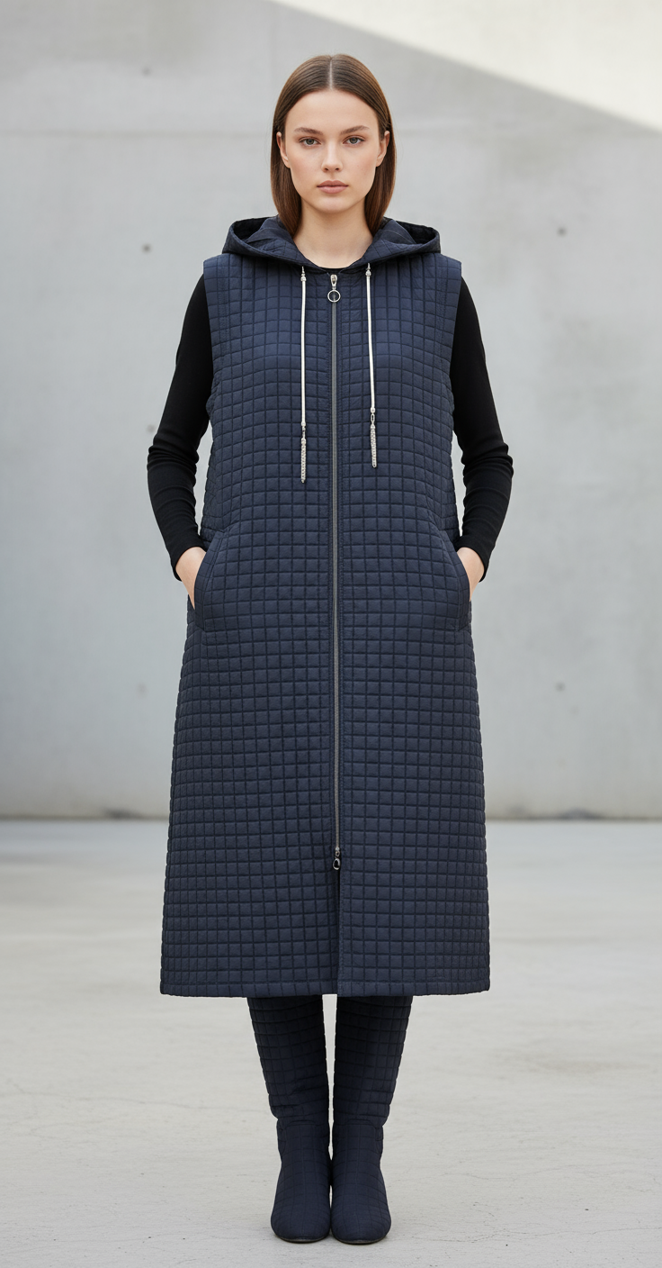 FERMUARLI KAPİTONE YELEK