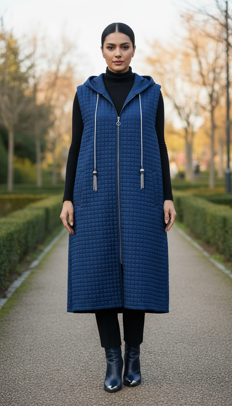 FERMUARLI KAPİTONE YELEK