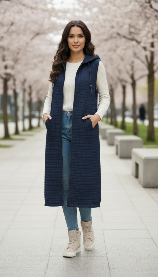 FERMUARLI KAPİTONE YELEK