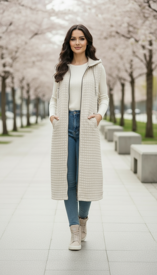 FERMUARLI KAPİTONE YELEK