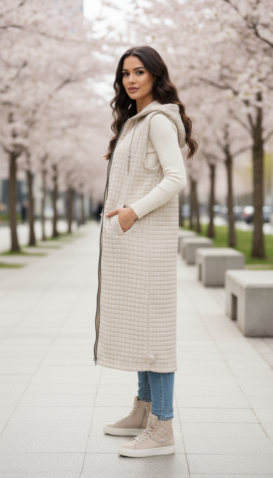 FERMUARLI KAPİTONE YELEK