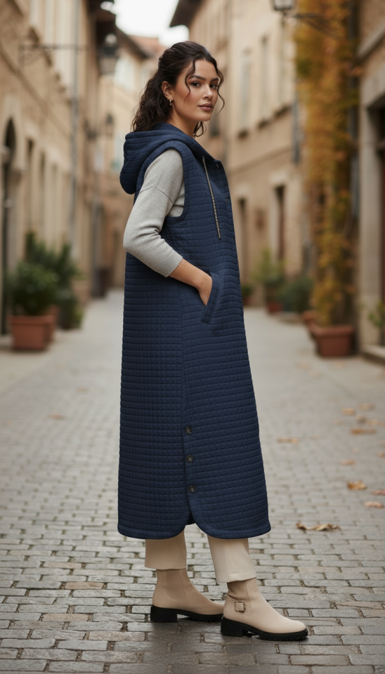 YANI DÜĞMELİ YELEK