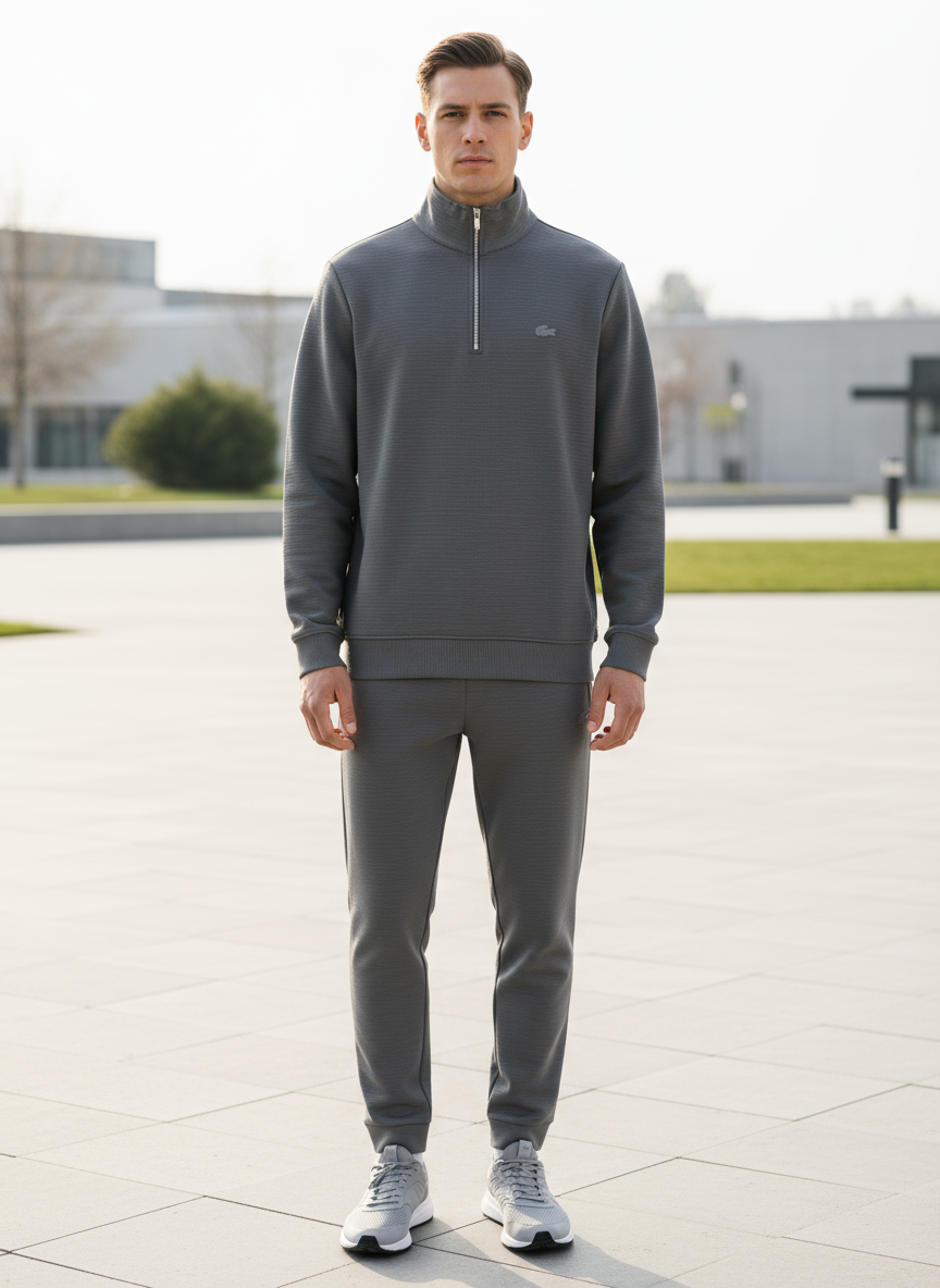 OTTOMAN YARIM FERMUARLI SWEATSHİRT