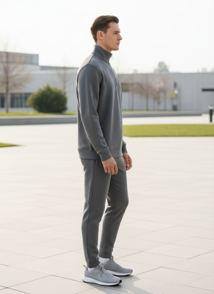 OTTOMAN YARIM FERMUARLI SWEATSHİRT