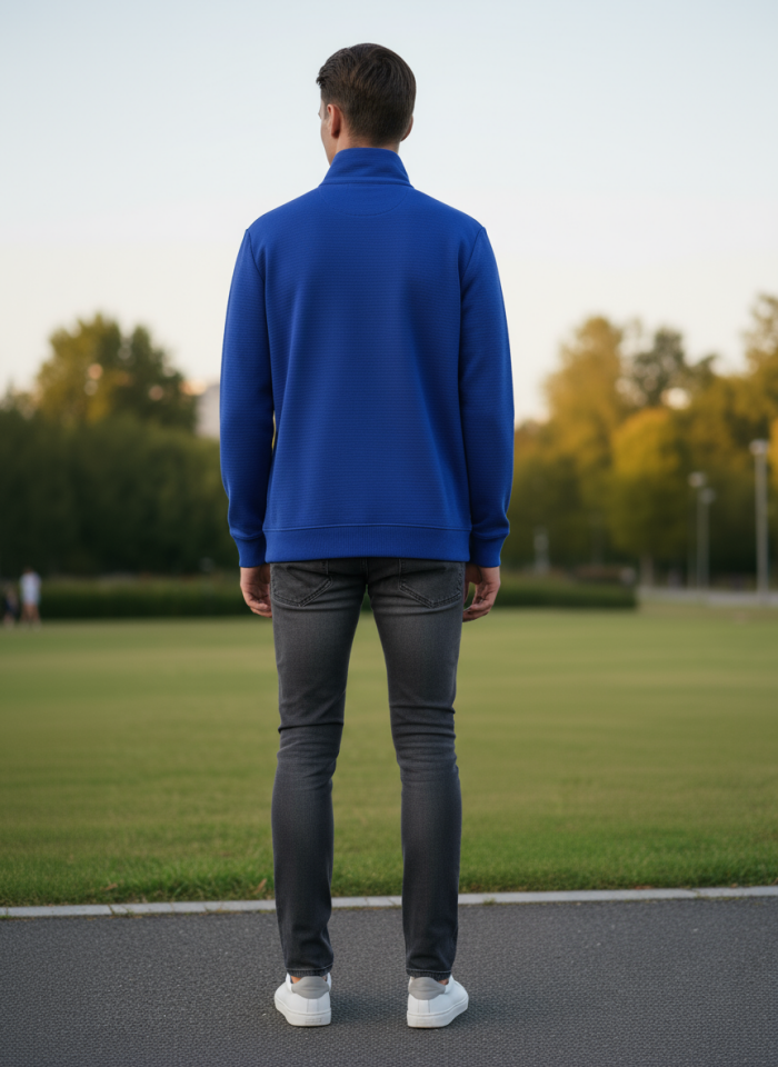 OTTOMAN YARIM FERMUARLI SWEATSHİRT