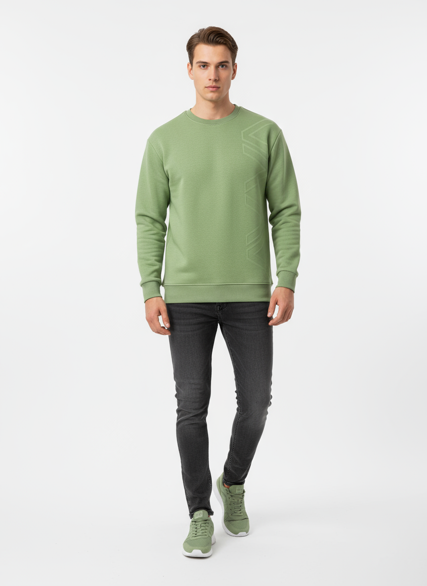 SIFIR YAKA AVVA SWEATSHİRT