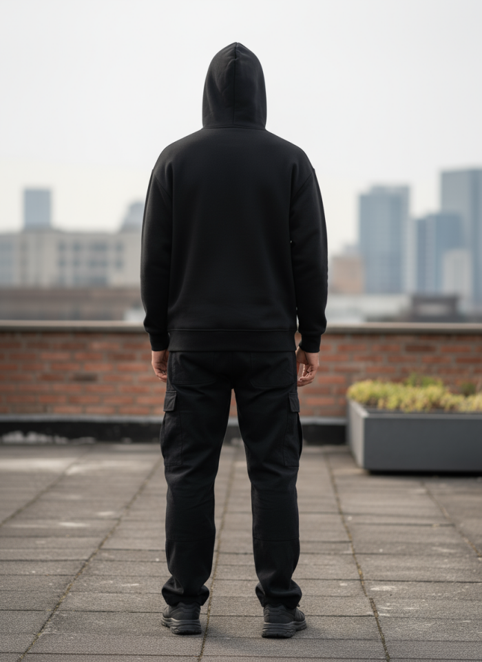 SVD BASKILI FERMUARLI SWEATSHİRT