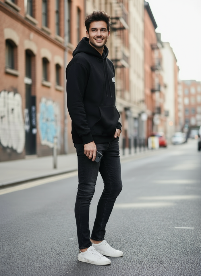 ÜÇ İP KAPŞONLU PULL&BEAR SWEATSHİRT