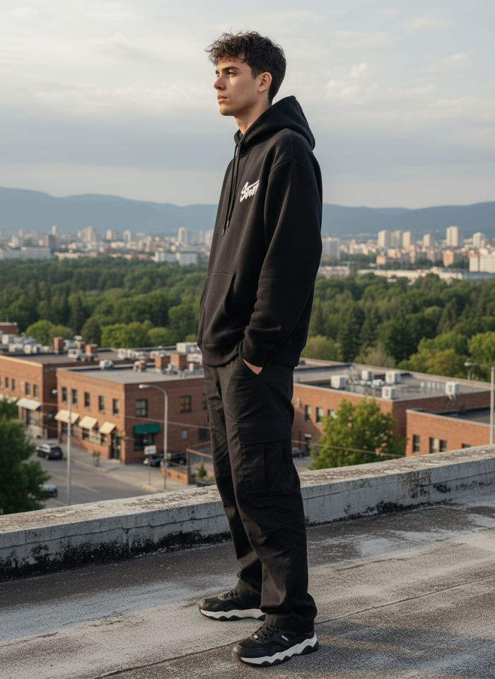 ÜÇ İP KAPŞONLU SWD SWEATSHİRT