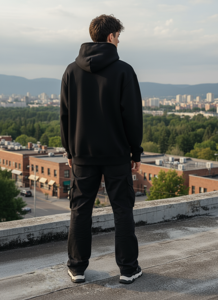 ÜÇ İP KAPŞONLU SWD SWEATSHİRT