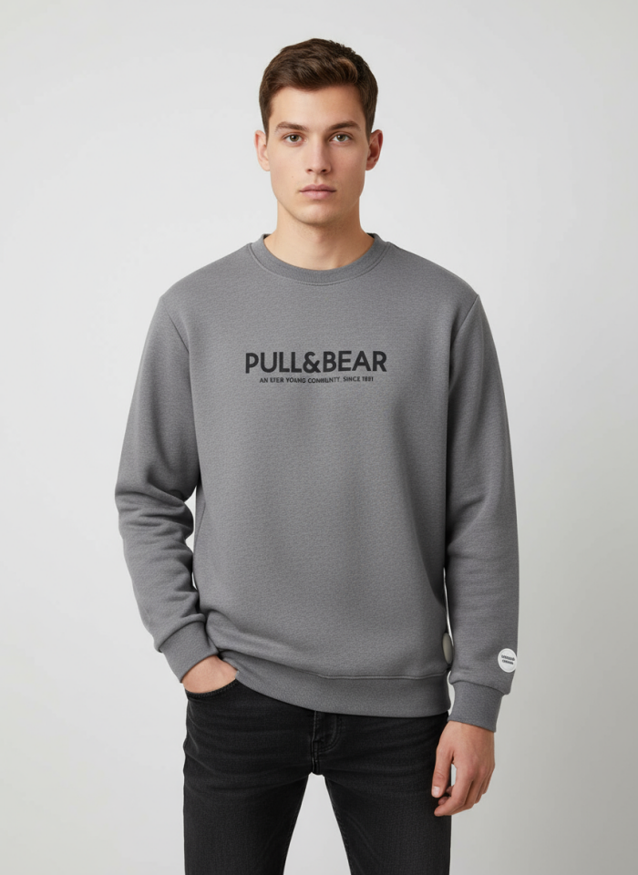 ÜÇ İP SIFIR YAKA PULL&BEAR SWEATSHİRT