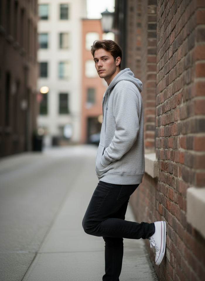 VOİD KAPŞONLU FERMUARLI SWEATSHİRT