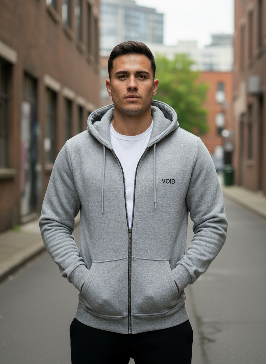 VOİD KAPŞONLU FERMUARLI SWEATSHİRT