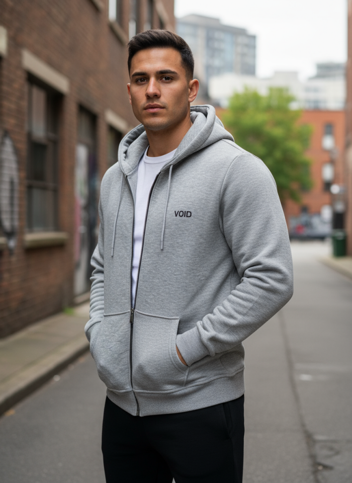 VOİD KAPŞONLU FERMUARLI SWEATSHİRT