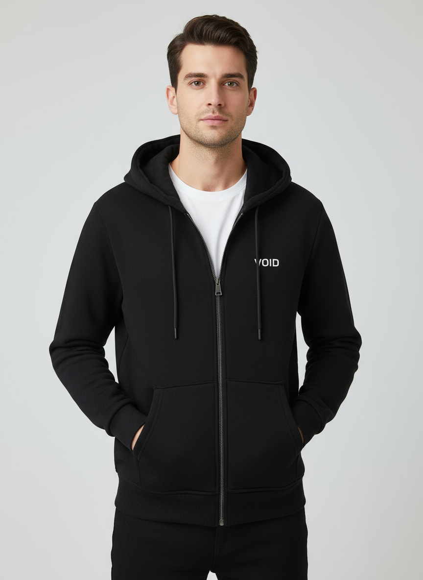 VOİD KAPŞONLU FERMUARLI SWEATSHİRT