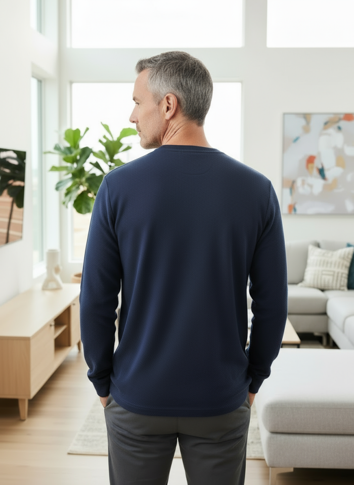 SIFIR YAKA CEPLİ KAZAK