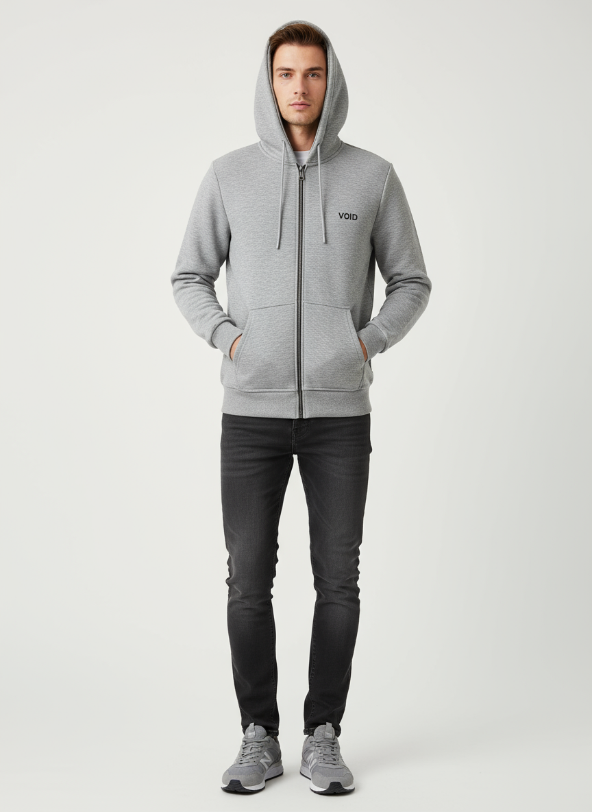 VOİD FERMUARLI KAPŞONLU SWEATSHİRT