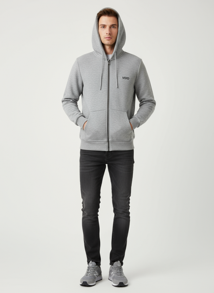 VOİD FERMUARLI KAPŞONLU SWEATSHİRT